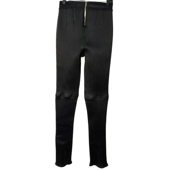 RTA Maelee Leather Pants in Black Small New Womens Split Cuff Trousers - Picture 8 of 16